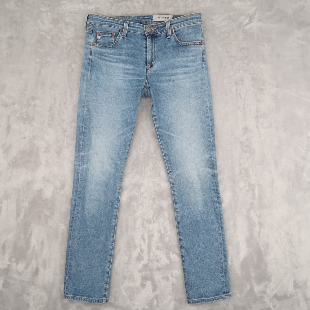 AG Jeans Prima Ankle Women 27R Fit 28x28 Blue Cigarette Leg Slim Stretch Classic